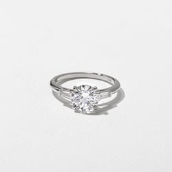 Eve Round in 14k White Gold thumbnail