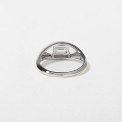 Monroe Emerald-Cut Mini in 18k White Gold – view 4 thumbnail