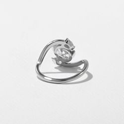 Gemma Oval in 18k White Gold – view 4 thumbnail