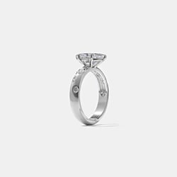 Skylar Oval in 18k White Gold – view 5 thumbnail