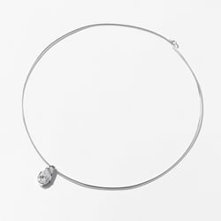 Rhodes Pear Diamond Collar in 14k White Gold thumbnail