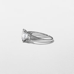 Nova Antique Cushion in 18k White Gold – view 3 thumbnail