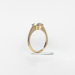 Bailey Oval Solitaire in 18k Yellow Gold – view 5 thumbnail