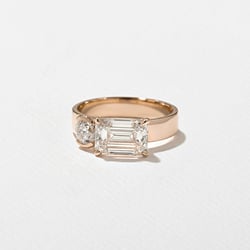 Henri Grand Emerald-Cut in 14k Rose Gold – view 2 thumbnail