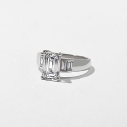 Nova Emerald-Cut in 14k White Gold – view 2 thumbnail