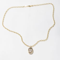 Delphi Oval XL Necklace in 14k Yellow Gold thumbnail