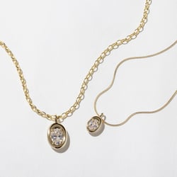 Delphi Oval XL Necklace in 14k Yellow Gold – view 3 thumbnail