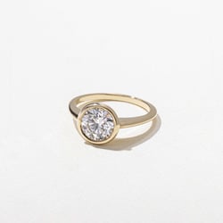 Bailey Round Solitaire in 18k Yellow Gold – view 2 thumbnail
