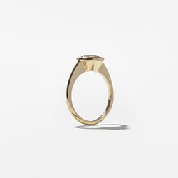Bailey Round Solitaire in 18k Yellow Gold – view 5 thumbnail