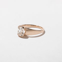 Lou Antique Cushion in 14k Rose Gold – view 2 thumbnail