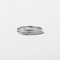 Serra Pear in Platinum – view 2 thumbnail