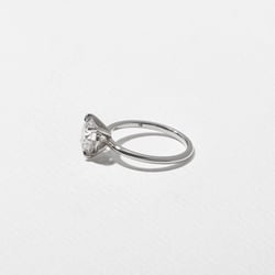 Grace Round Solitaire in 14k White Gold – view 3 thumbnail