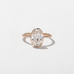 Daphne Antique Oval in 14k Rose Gold thumbnail