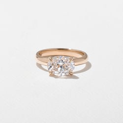James Oval in 14k Rose Gold thumbnail