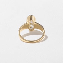 Lou Antique Oval in 14k Yellow Gold – view 4 thumbnail