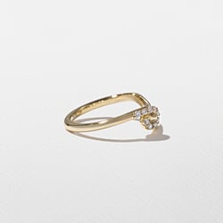 Twist with Pavé in 14k Yellow Gold – view 2 thumbnail