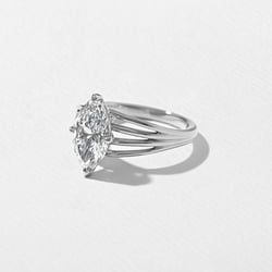 Scarlett Marquise Solitaire in 14k White Gold – view 2 thumbnail