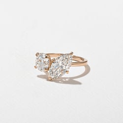 Vivi Grand Marquise and Round in 14k Rose Gold – view 2 thumbnail
