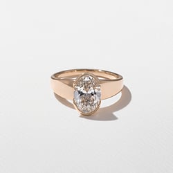 Lou Oval in 14k Rose Gold thumbnail