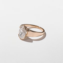 Lou Oval in 14k Rose Gold – view 2 thumbnail