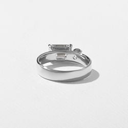 Henri Emerald-Cut in 18k White Gold – view 4 thumbnail