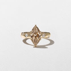 Skylar Champagne Diamond in 18k Yellow Gold – view 2 thumbnail