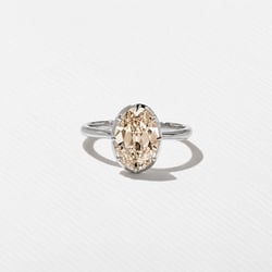 Daphne Champagne Diamond in 18k White Gold thumbnail
