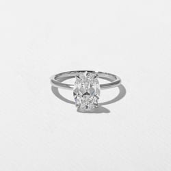 Grace Antique Oval in 18k White Gold thumbnail