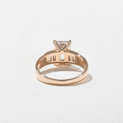 Nova Emerald-Cut in 14k Rose Gold – view 4 thumbnail