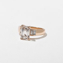 Nova Emerald-Cut in 14k Rose Gold – view 2 thumbnail