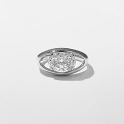 Monroe Oval in 14k White Gold thumbnail