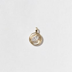 Cairo Marquise Diamond Pendant in 14k Yellow Gold thumbnail