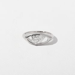 Monroe Pear Mini in 14k White Gold thumbnail