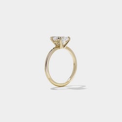 Grace Pear Solitaire in 14k Yellow Gold – view 5 thumbnail
