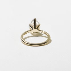 Grace Pear Solitaire in 14k Yellow Gold – view 4 thumbnail