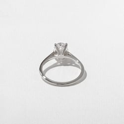 Iris Oval Solitaire in 18k White Gold – view 4 thumbnail