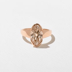 Lou Champagne Diamond in 14k Rose Gold thumbnail