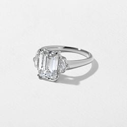Blair Emerald-Cut in Platinum – view 2 thumbnail