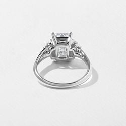 Blair Emerald-Cut in Platinum – view 4 thumbnail