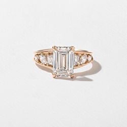 Marni Emerald-Cut Solitaire in 14k Rose Gold thumbnail