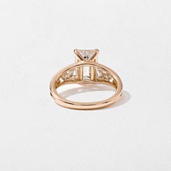 Marni Emerald-Cut Solitaire in 14k Rose Gold – view 4 thumbnail