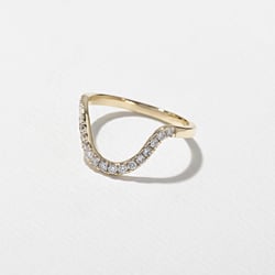 Astra with Pavé in 14k Yellow Gold – view 2 thumbnail