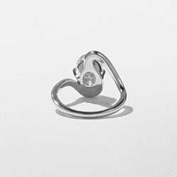 Lyra Oval in Platinum – view 3 thumbnail