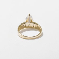 Nova Pear in 14k Yellow Gold – view 4 thumbnail