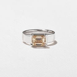 Reid Champagne Diamond in Platinum – view 2 thumbnail