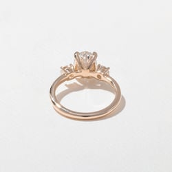Trey Oval in 14k Rose Gold – view 4 thumbnail