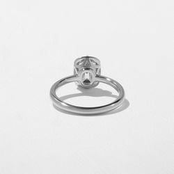 Daphne Antique Cushion in 18k White Gold – view 4 thumbnail