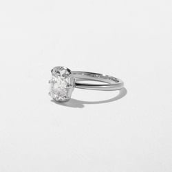 Daphne Antique Cushion in 18k White Gold – view 2 thumbnail