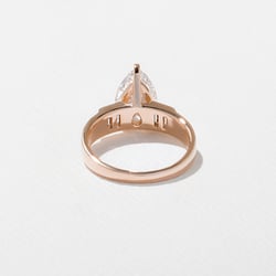 Nova Pear in 14k Rose Gold – view 4 thumbnail