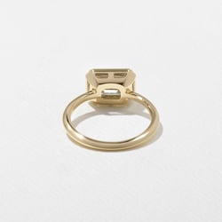 August Emerald-Cut in 14k Yellow Gold – view 4 thumbnail